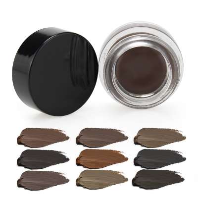 10 color Wholesale eyebrow pomade gel Long lasting waterproof brow pomades eyebrow gel private label