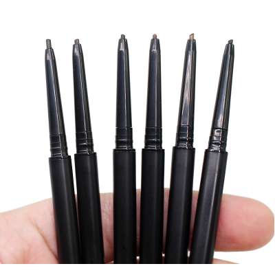 OEM factory production Private Label Makeup Automatic Super Thin Waterproof Eyebrow Pencil With Eye Brow Brush